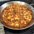 El cooksnap de Marta cuando hizo Fideuá clásica de calamares y gambitas.