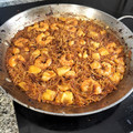 El cooksnap de Marta cuando hizo Fideuá clásica de calamares y gambitas.