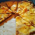 El cooksnap de María José cuando hizo Pizza con masa de berenjena y harina integral.