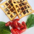 Dorottya01 Cooksnap-ja, amikor elkészítette a(z) Sajtos, szalámis gofri receptet.