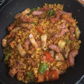 El cooksnap de conxi cuando hizo Migas de harina en microondas.
