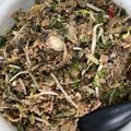 Cooksnap Nur Dhunaa AB Maleq semasa beliau membuat Kerabu Jantung Pisang.