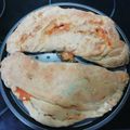 El cooksnap de Unavascaenlacocina cuando hizo Pizza calzone de salami con champiñones.