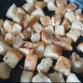 El cooksnap de Yovanis Liens cuando hizo Croûtons o Picatostes.