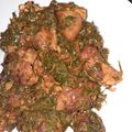 Brenda Wanga's cooksnap of when they made Fried pork with greens.