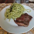 El cooksnap de Fp Sheily cuando hizo Tallarines verdes con apanado 🍝.