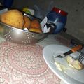El cooksnap de Blanca Vazquez cuando hizo Bombas de papa con jamón y queso.