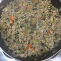 El cooksnap de Enrique Salmerón cuando hizo Berenjenas guisadas con carne picada.