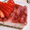 El cooksnap de Rita Caldeira Mendes cuando hizo Cheesecake fit y postre light fácil. Con frambuesas y frutillas.