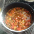 El cooksnap de Sol Cito cuando hizo Guiso de lentejas.