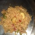 viral patel's cooksnap of when they made Tawa pulav.