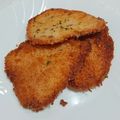 El cooksnap de Ari Rodriguez cuando hizo Pechuga de pavo empanado con queso.