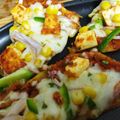 Bindi Shah's cooksnap of when they made ફાર્મહાઉસ ચીઝ બર્સ્ટ પીઝા (farmhouse cheeseburst pizza recipe in Gujarati).
