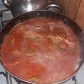 El cooksnap de Ruben Zabala cuando hizo Bifes a la criolla con papas.