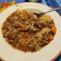 El cooksnap de Facundo Filomeni cuando hizo Guiso de arroz, pollo y lentejas.