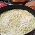 El cooksnap de Gabriela Sosa cuando hizo Fideos caseros.