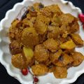 @shipra verma का कुकस्नैप जब उन्होंने आलू सोयाबीन की सब्जी (aloo soyabean ki sabzi recipe in Hindi) बनाया था।
