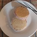 El cooksnap de Gisela Maza cuando hizo Alfajores de dulce de leche bañados en chocolate o merengue.