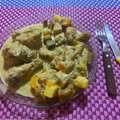 El cooksnap de Juan Pisa BLaje cuando hizo Pollo al verdeo con crema y papas al horno.
