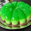 Cooksnap dari vivin untuk resep Puding Lumut Pandan Cokelat gurih bangett