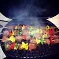 cooking*diva's cooksnap of when they made Garlic Lime Chicken Kabobs.