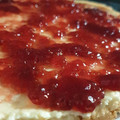 El cooksnap de Patrii De la Puente cuando hizo Pastel de queso con mermelada de frambuesas, i-companion.