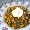 El cooksnap de Marimar martinez cuando hizo Espinacas con almendra y garbanzos.