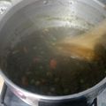 El cooksnap de Luiggi Villaran Robles cuando hizo Seco de pollo peruano.