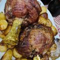 Cooksnap από dcroula στη συνταγή Χοιρινό κότσι με μελωμένες πατάτες φούρνου