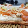 El cooksnap de Patricienta Cook cuando hizo Canapé de salmón, queso crema y miel.