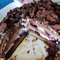 El cooksnap de Manuel cuando hizo Tarta Selva al Anochecer con Cerezas y Cassís.