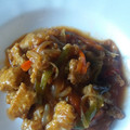 El cooksnap de Susana Ruiz cuando hizo Cerdo agridulce con pimiento y bambú, estilo chino.