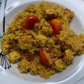 El cooksnap de Débora Cantero Martínez cuando hizo Quinoa con tofu y tomatitos.