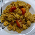 El cooksnap de Débora Cantero Martínez cuando hizo Quinoa con tofu y tomatitos.