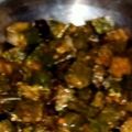 anaisha goel's cooksnap of when they made Masala bhindi.