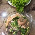 Cooksnap của Thanh Hìn khi họ làm theo món Bún Bò Huế Tái Gân Bò Viên