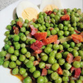 El cooksnap de Amparo&Ari cuando hizo Guisantes con taquitos de jamón y huevo.
