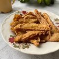 Cooksnap Fafa semasa beliau membuat Ubi Keledek dan Pisang Goreng.