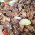 Cooksnap dari Juwanti Mulyadi untuk resep Oseng sapi pedas manis
