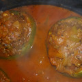 El cooksnap de Flavia Quevedo cuando hizo Zapallitos Verdes Rellenos En salsa de tomate.
