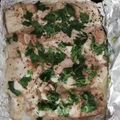 El cooksnap de Jose Mejia cuando hizo Pescado al horno con salsa de espárragos y pecanas 🇵🇪.