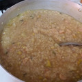 El cooksnap de Farah Bello Dominguez cuando hizo Asopao dominicano de camarones .