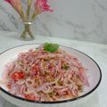 Cooksnap Noor Atika Mahamood semasa beliau membuat 👩‍🍳Kerabu Ikan Bilis Bunga Kantan.