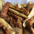 El cooksnap de Natacha Bahamonde cuando hizo Bastones de berenjena en tempura a la miel.