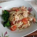 Shirleygoh 的 蒜香蕃茄鮮蝦義大利麵 cooksnap