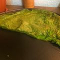El cooksnap de Daniela Araujo cuando hizo Fainá de espinaca.