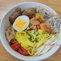 Cooksnap của Bòn Bon khi họ làm theo món Mì quảng tôm thịt