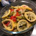 El cooksnap de Alicia Yunis cuando hizo Escabeche de repollitos de Bruselas.