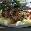 El cooksnap de Francisco Roman cuando hizo Ceviche mixto peruano.