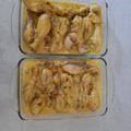 El cooksnap de Berjano Maister cuando hizo Pollo en salsa de queso y tropezones de verduras.